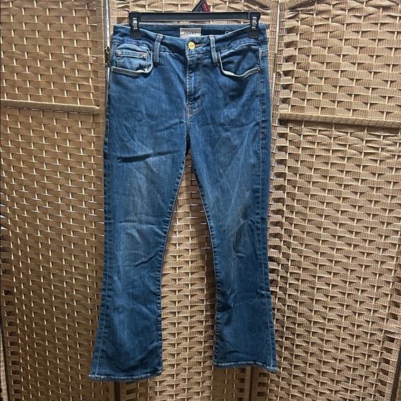 Frame Denim Mermaid Blue Flare Jeans 27 - Picture 9 of 9